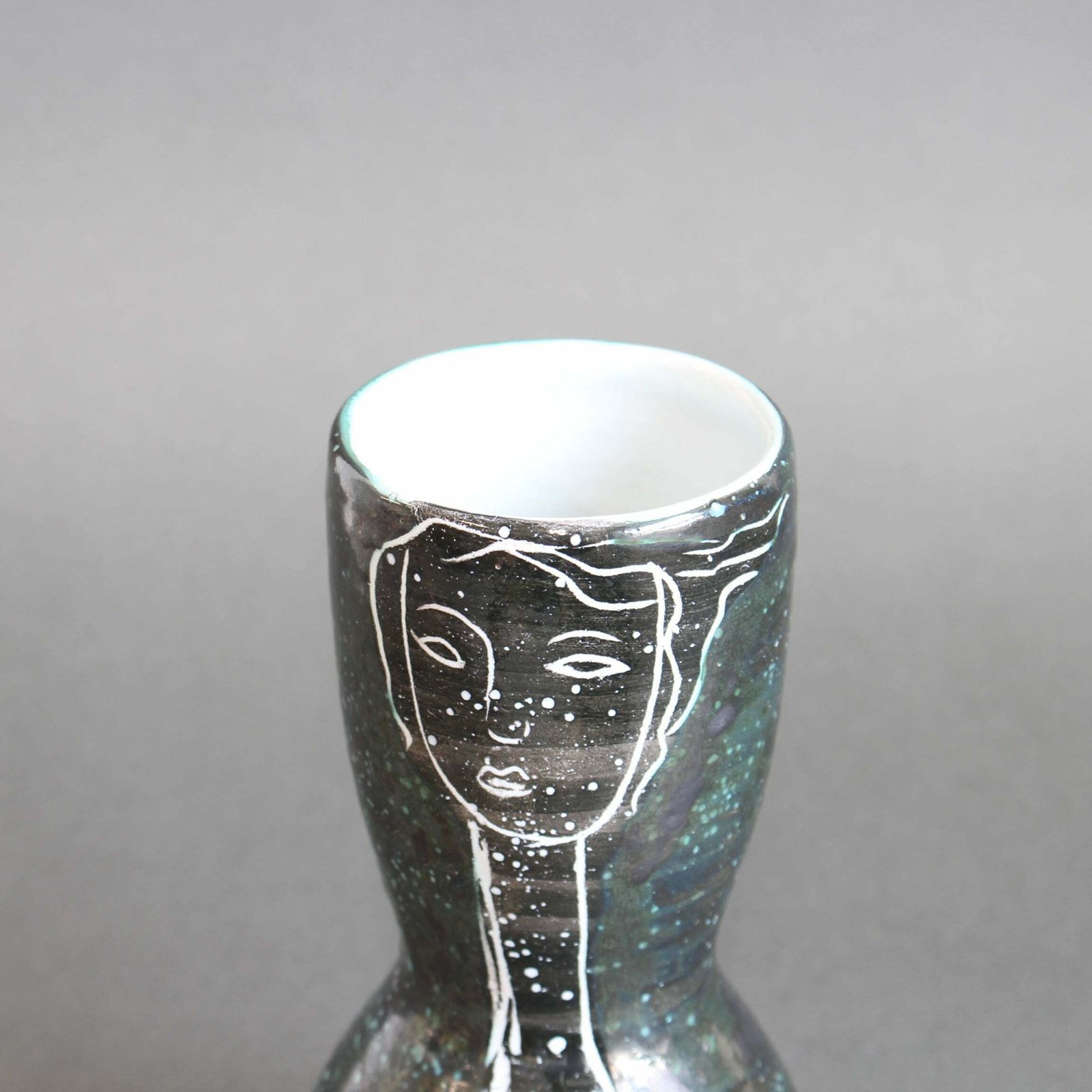 photo furniture French Mid Century Ceramic Vase By Atelier Du Grand Chêne (Circa 1950s)   Small