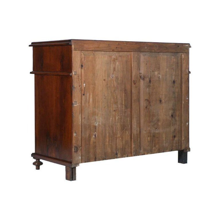 Mid 19th C. Italian Commode In Blond Walnut And Walnut Veneer, Polished To Wax photo 6187.6