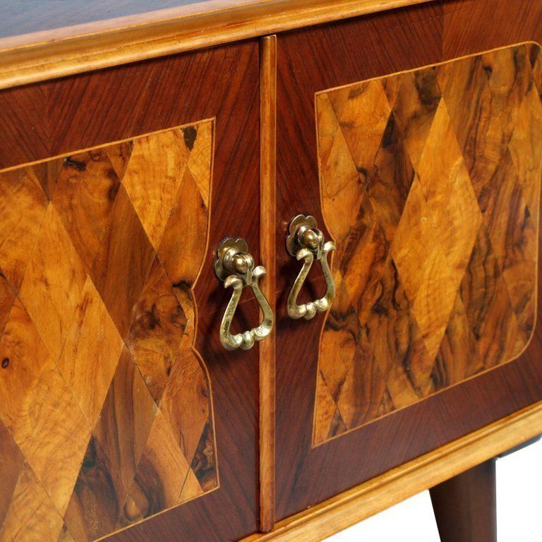 Mid-Century Art Deco nachtkastjes – toegeschreven aan Paolo Buffa – wortelnoot inlegwerk – Cantù photo vinterior