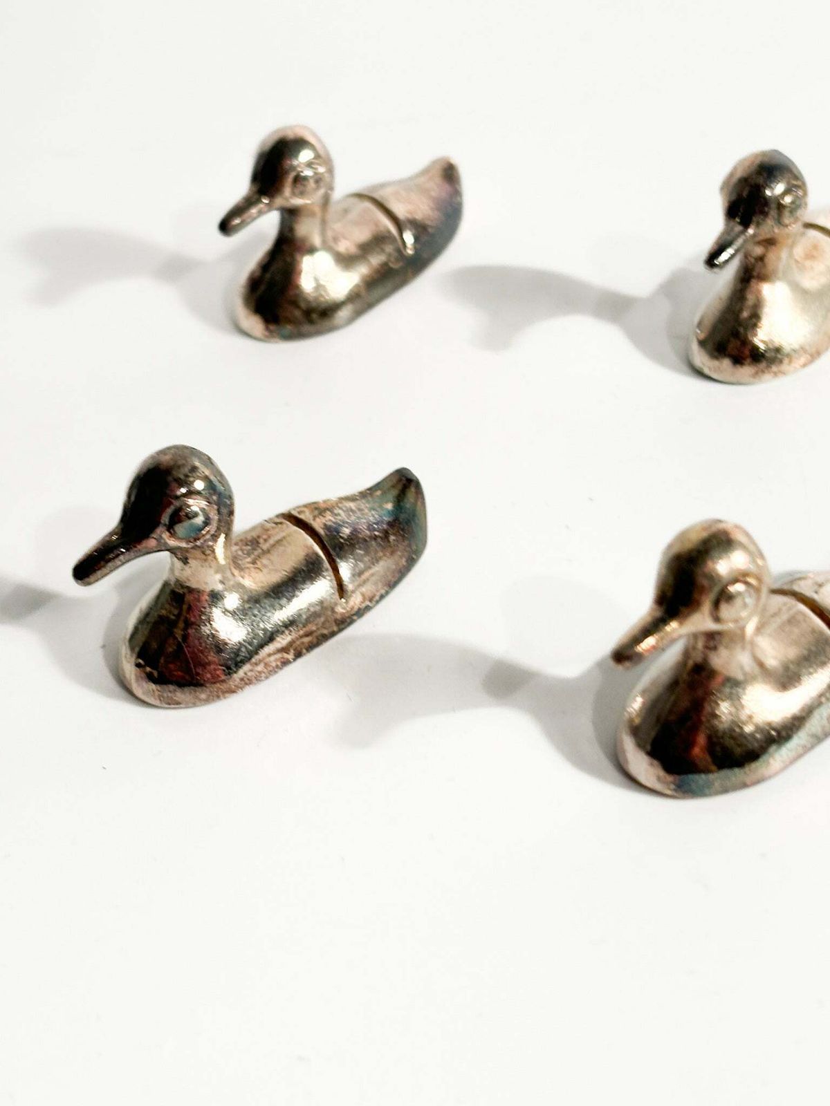 Set Of 6 Metal Placeholders / Knife Rests By Saviato From The 90s photo vinterior