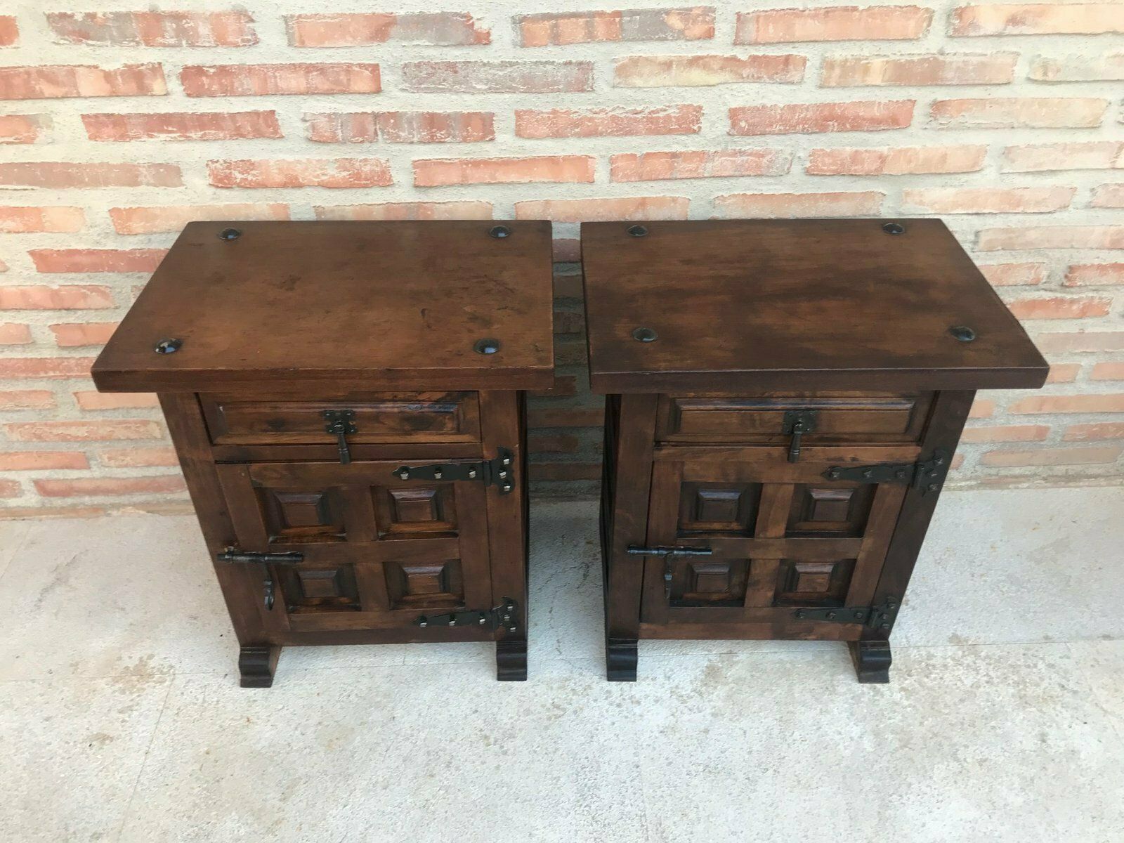 Antique Spanish Nightstands, Set Of 2 photo furniture