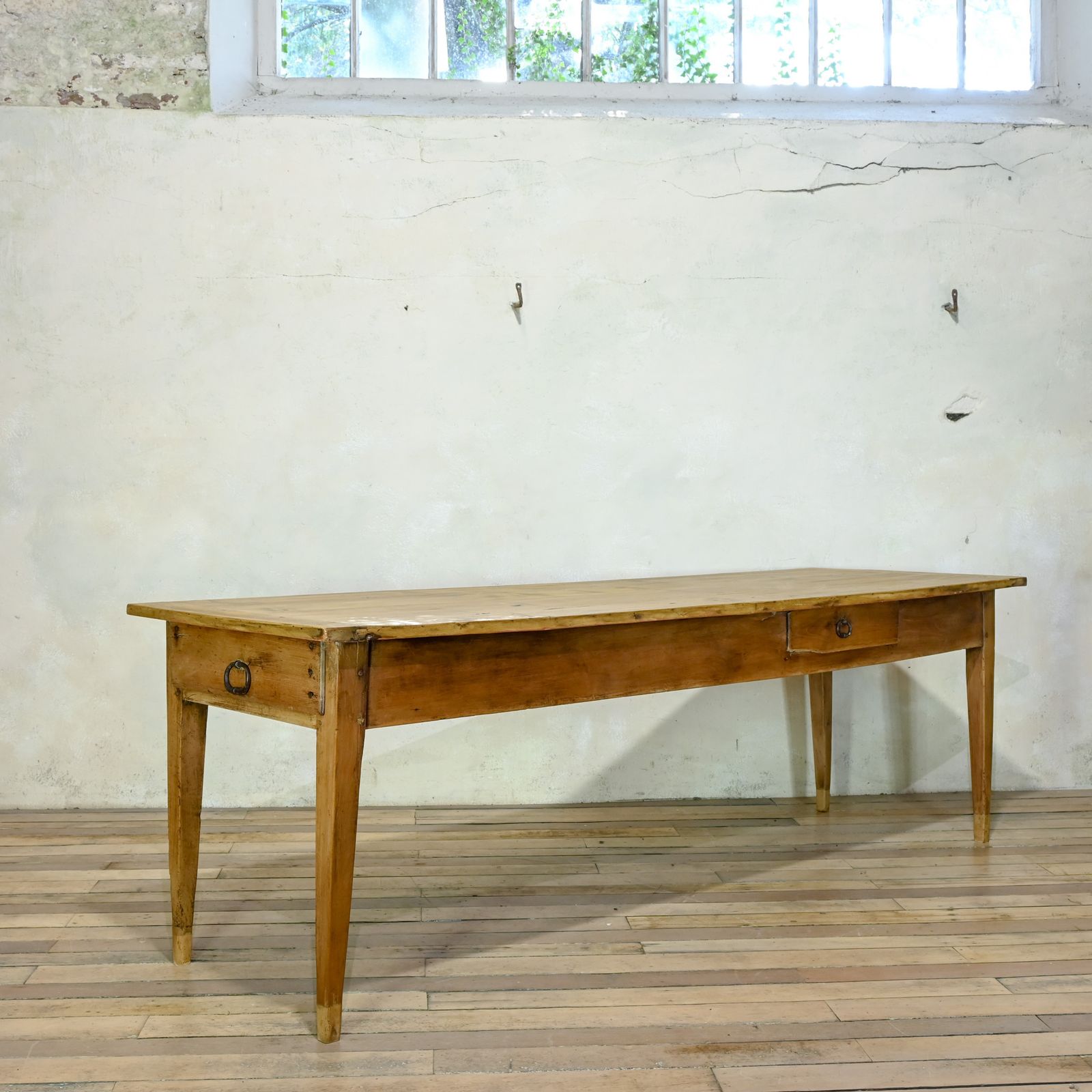 A Large 19th Century French Fruitwood Farmhouse Table