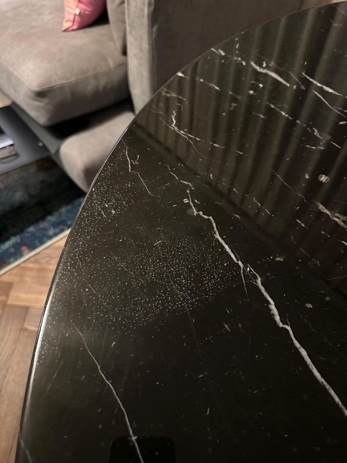Saarinen Tulip Table Black photo vintage