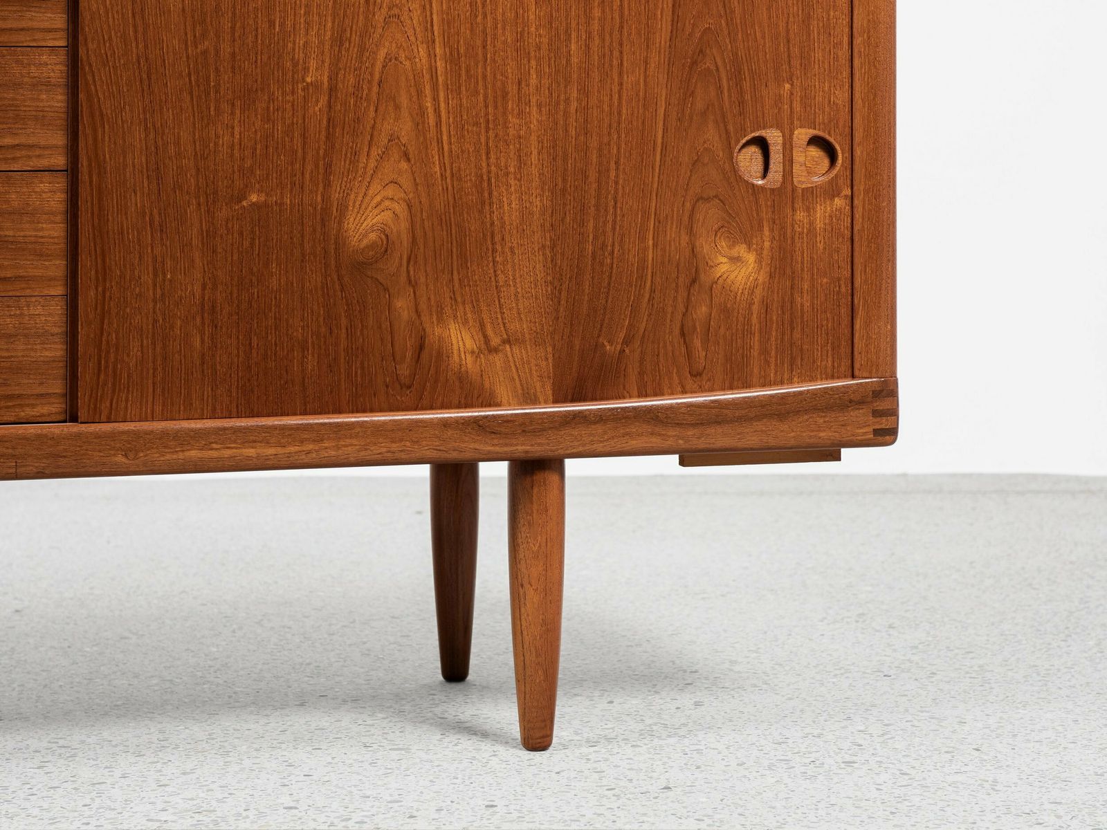 photo for sale Midcentury Danish Sideboard In Teak By Hw Klein For Bramin 1960s   With The 3 Stripes