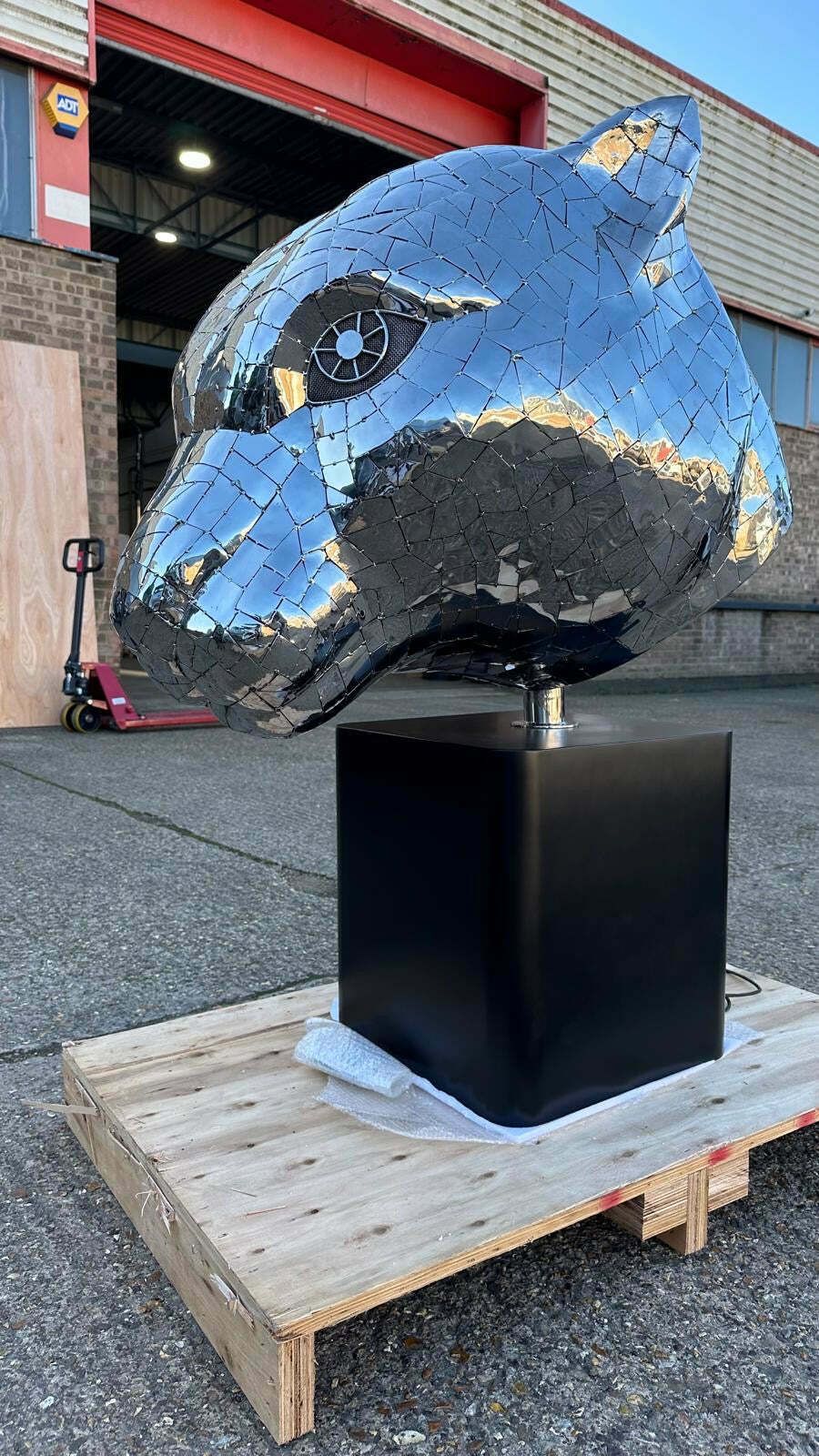 “Art Paris” One Of A Kind, Panther Head Sculpture