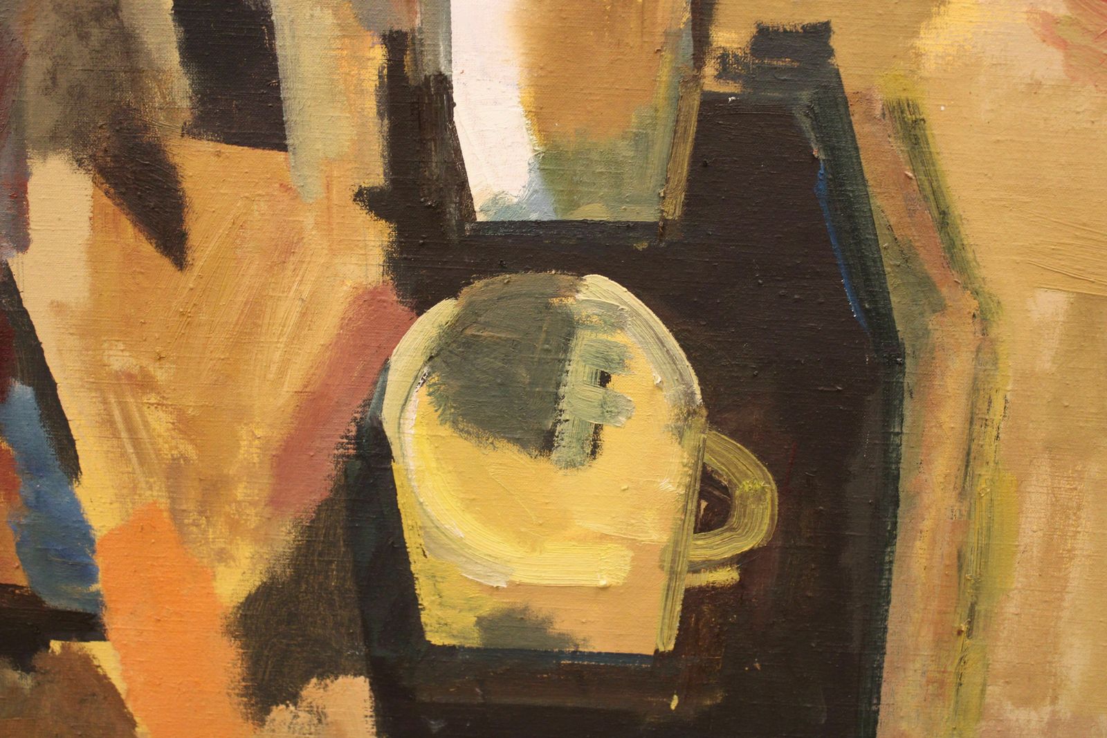 Victor Karnauh (1950 2012, Ukrainian, Latvian). Still Life On Black Table. Oil On Canvas, 135x140 Cm photo 7105.0