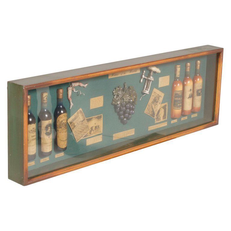 Midcentury English Portobello Famous Wines In The World On Display Case photo furniture
