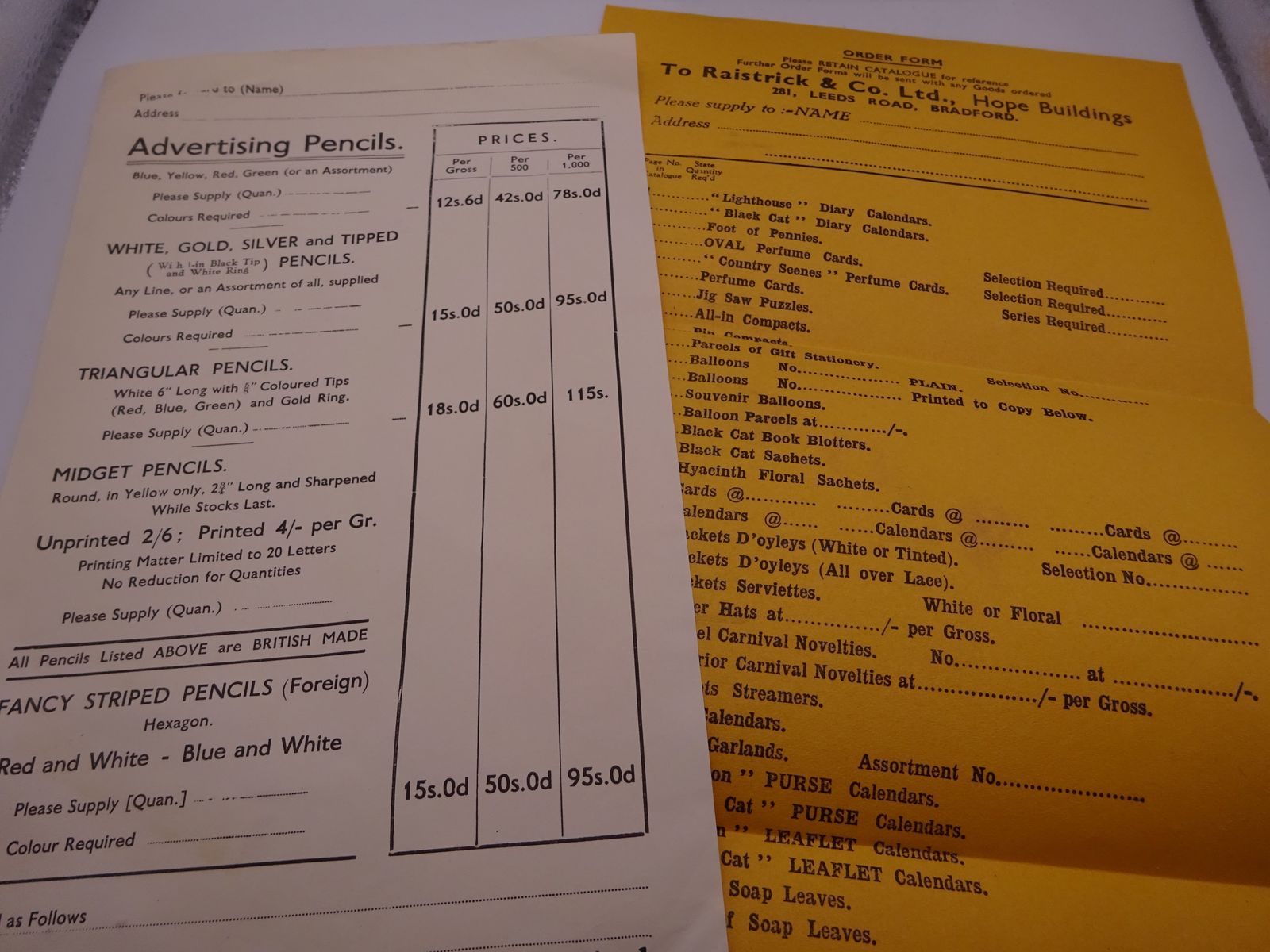 Collection Of 1936/37 Calendar, Diary And Perfume Card Samples photo 80.0