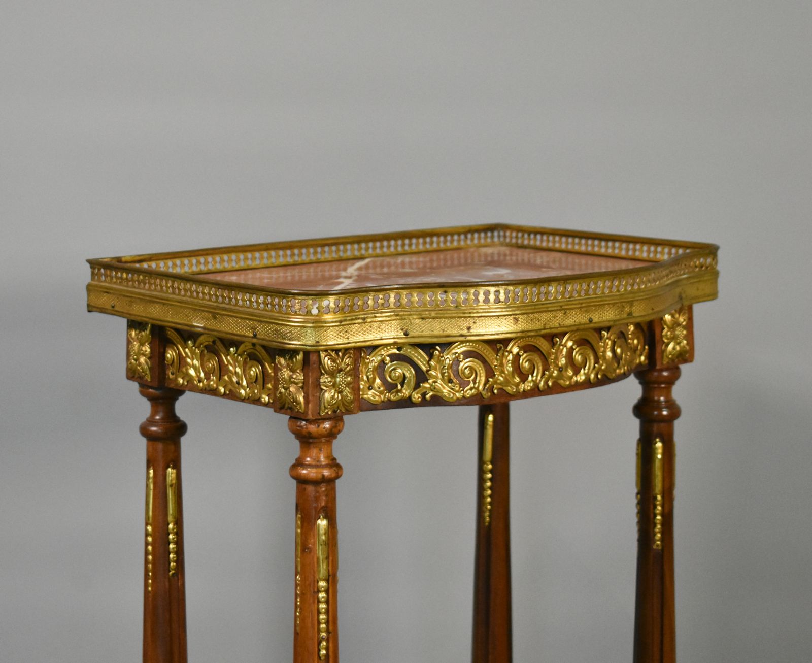 Tall French Marble Sellette Stand Louis XVI Style photo for sale