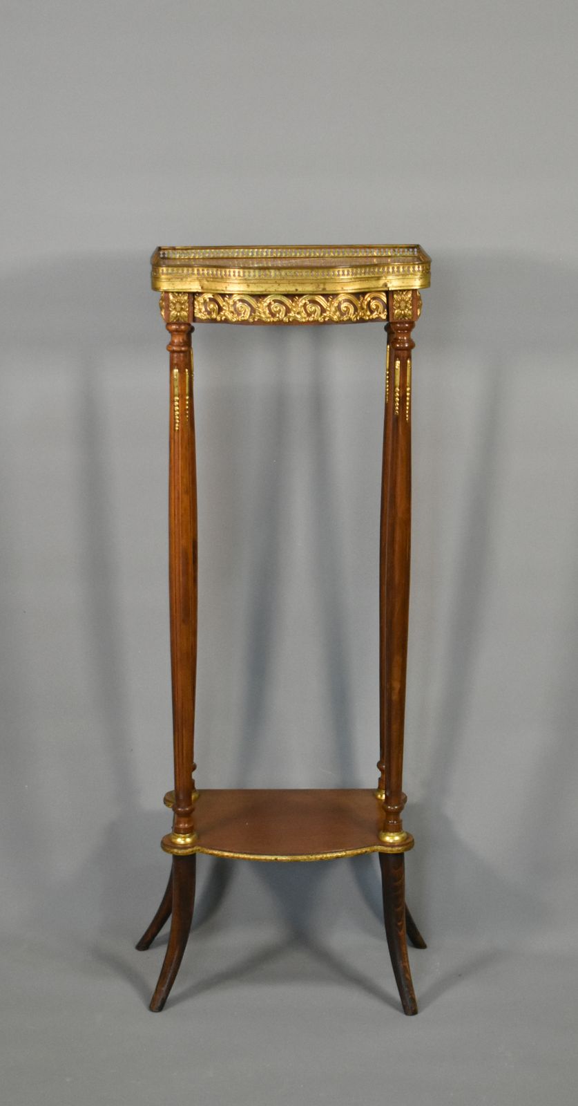 Tall French Marble Sellette Stand Louis XVI Style