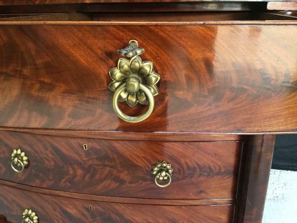 Elite Antique Victorian Flame Mahogany Chest Of Drawers. photo buy