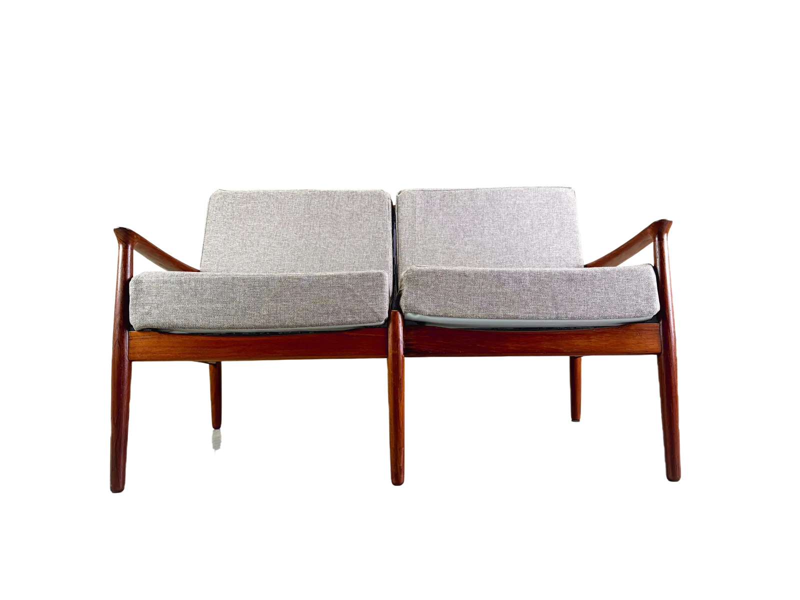 Mid Century Svend åge Teak Sofa 2 Seater Couch Glostrup