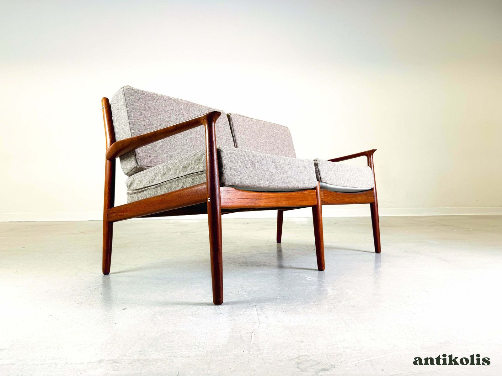 Mid Century Svend åge Teak Sofa 2 Seater Couch Glostrup photo furniture