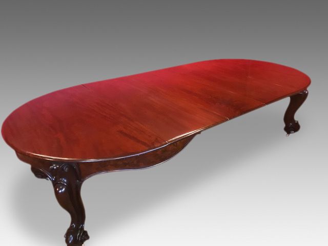 11ft Rare 1831 1901 Antique Grand William IV Cuban Mahogany Sabre Leg Dining Table