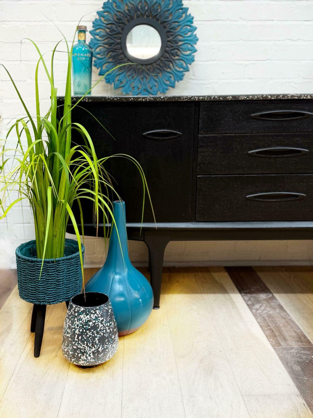 Black Mid Century Mcm Jentique Sideboard