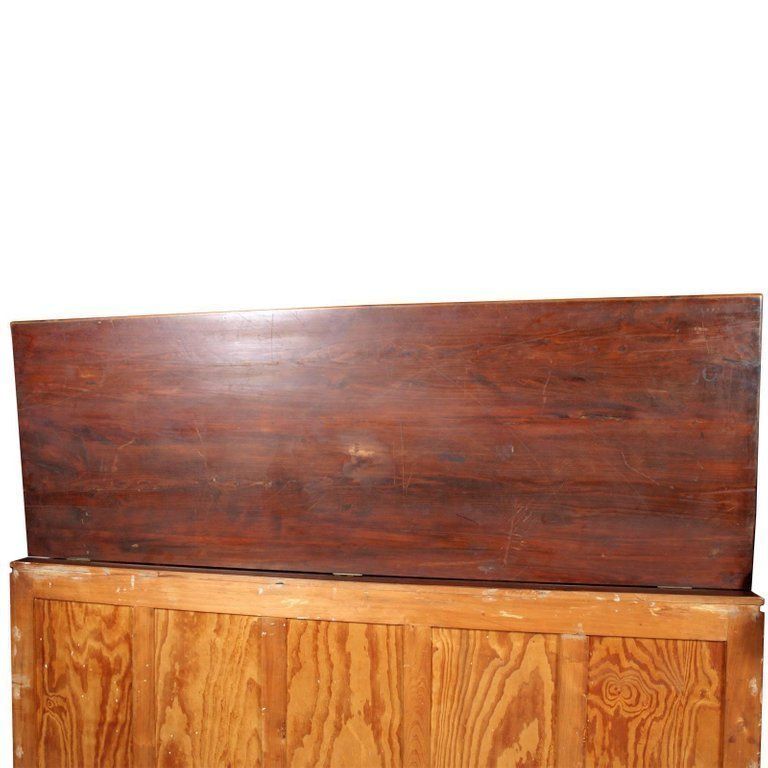 Midcentury Large Trunk For Furs Shelter In Solid Wood Of Pine Polished To Wax photo for sale