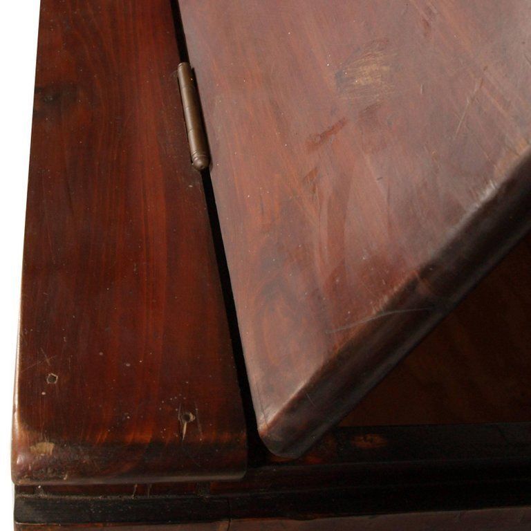 Midcentury Large Trunk For Furs Shelter In Solid Wood Of Pine Polished To Wax photo vinterior