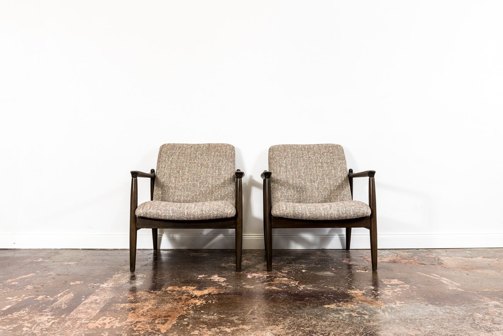 Pair Of Gfm 64 Armchairs By Edmund Homa 1960's photo furniture