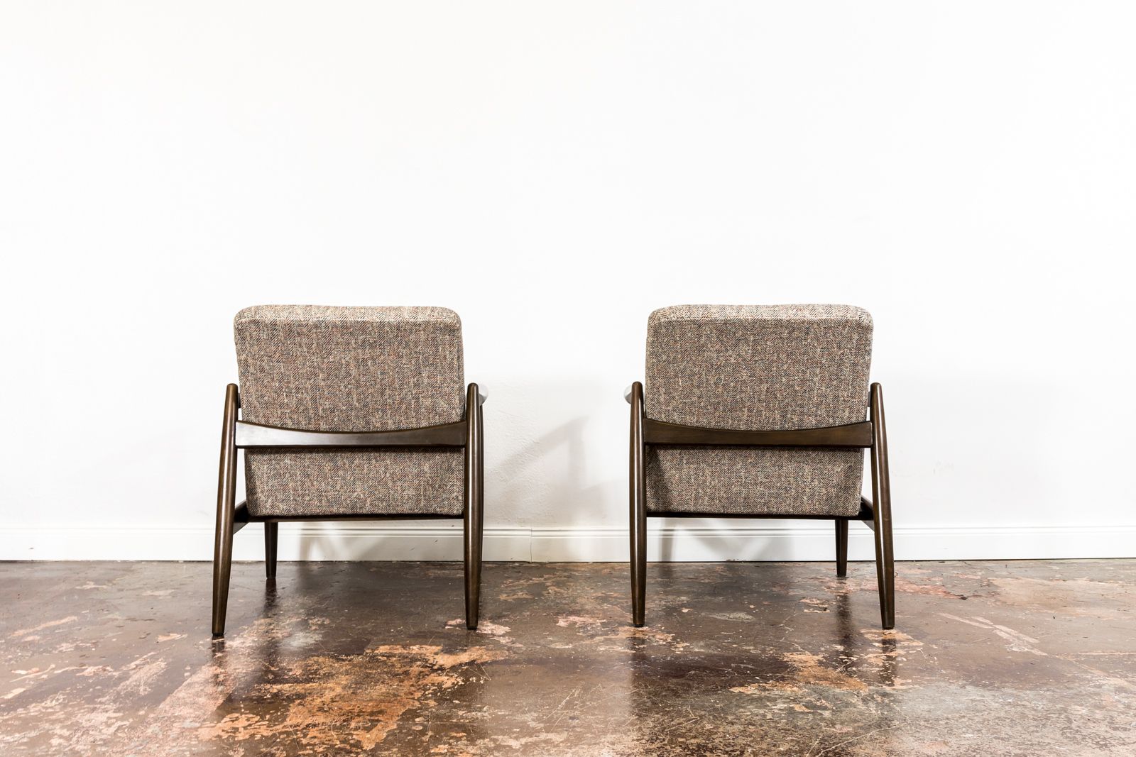 Pair Of Gfm 64 Armchairs By Edmund Homa 1960's photo vinterior