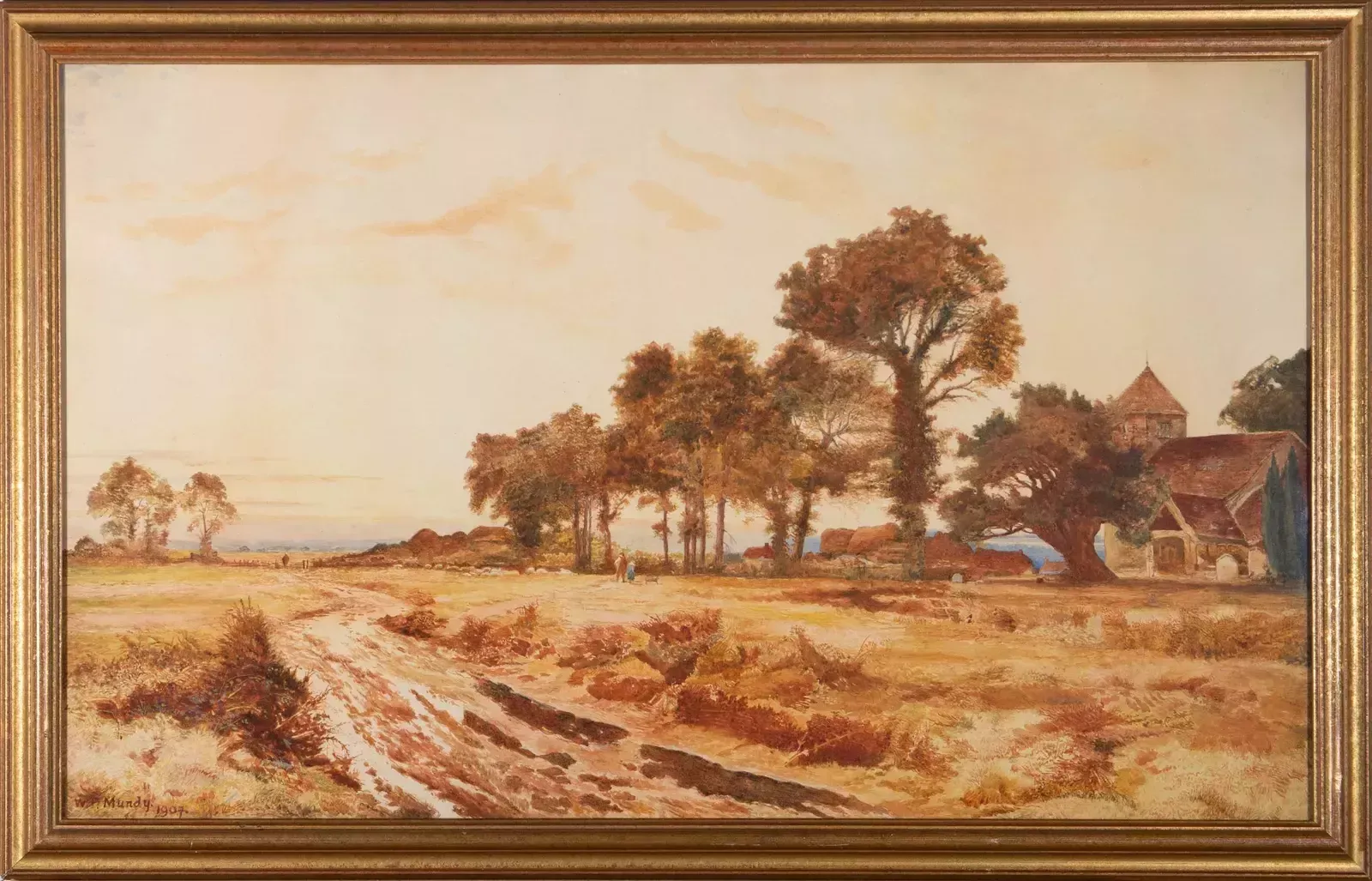 W.F. Mundy   1907 Watercolour, Fast Falls The Eventide