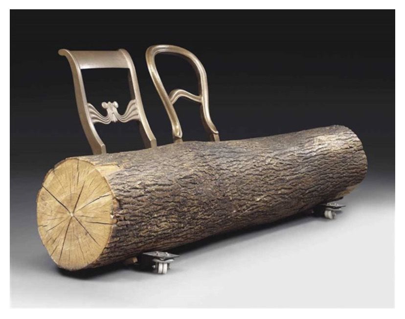 Treetrunk Bench  Jurgen Bey 1999 photo for sale