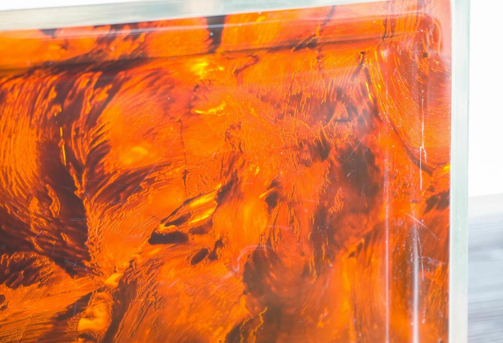 Mid Century Christian Dior Lucite And Metal Tray   1970s Designer Piece, France photo for sale