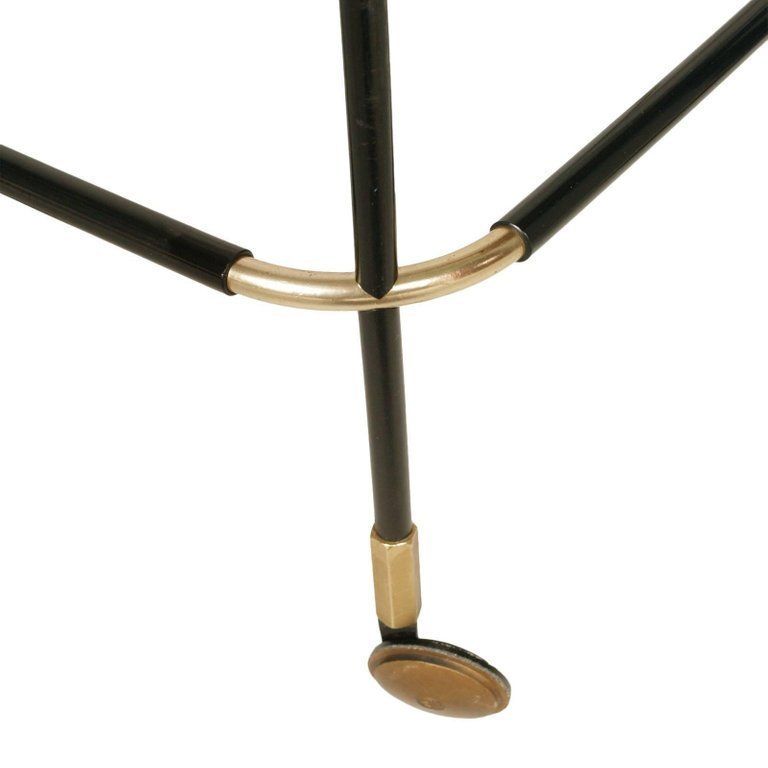 1960s Bar Cart, Golden Metal, Tray Double Face Mahogany Attributed To Ico Parisi photo buy