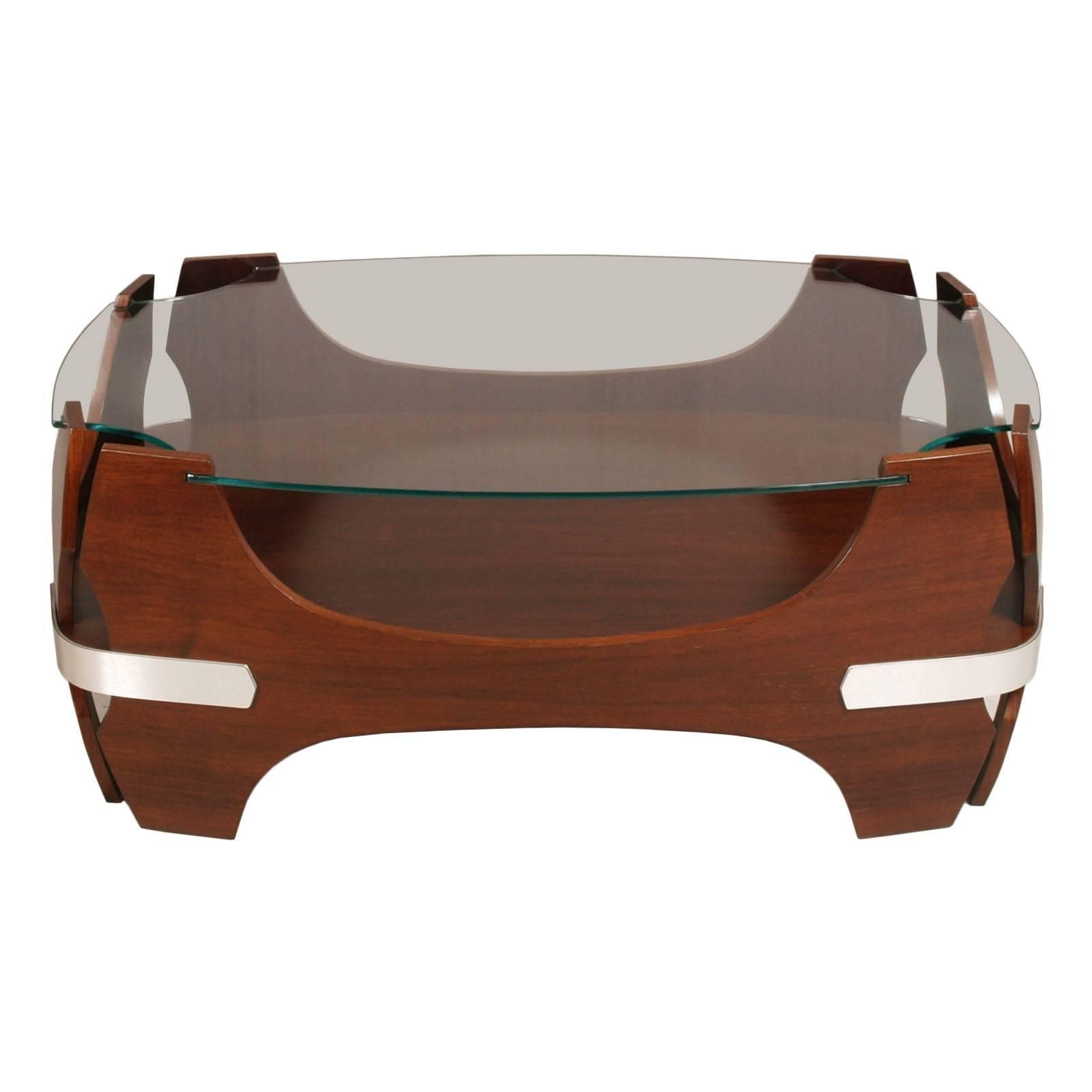 1940s Molded Plywood Cocktail Table & Magazine Rack, Charles & Ray Eames Manner photo furniture