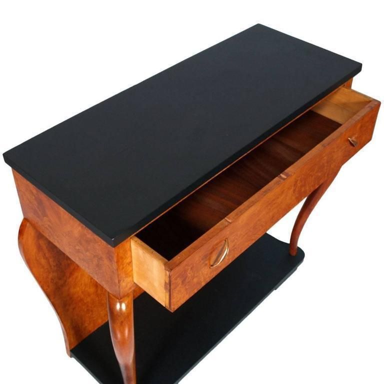 1920s Italian Console Art Deco By Gaetano Borsani Blond Walnut And Burl Walnut photo furniture