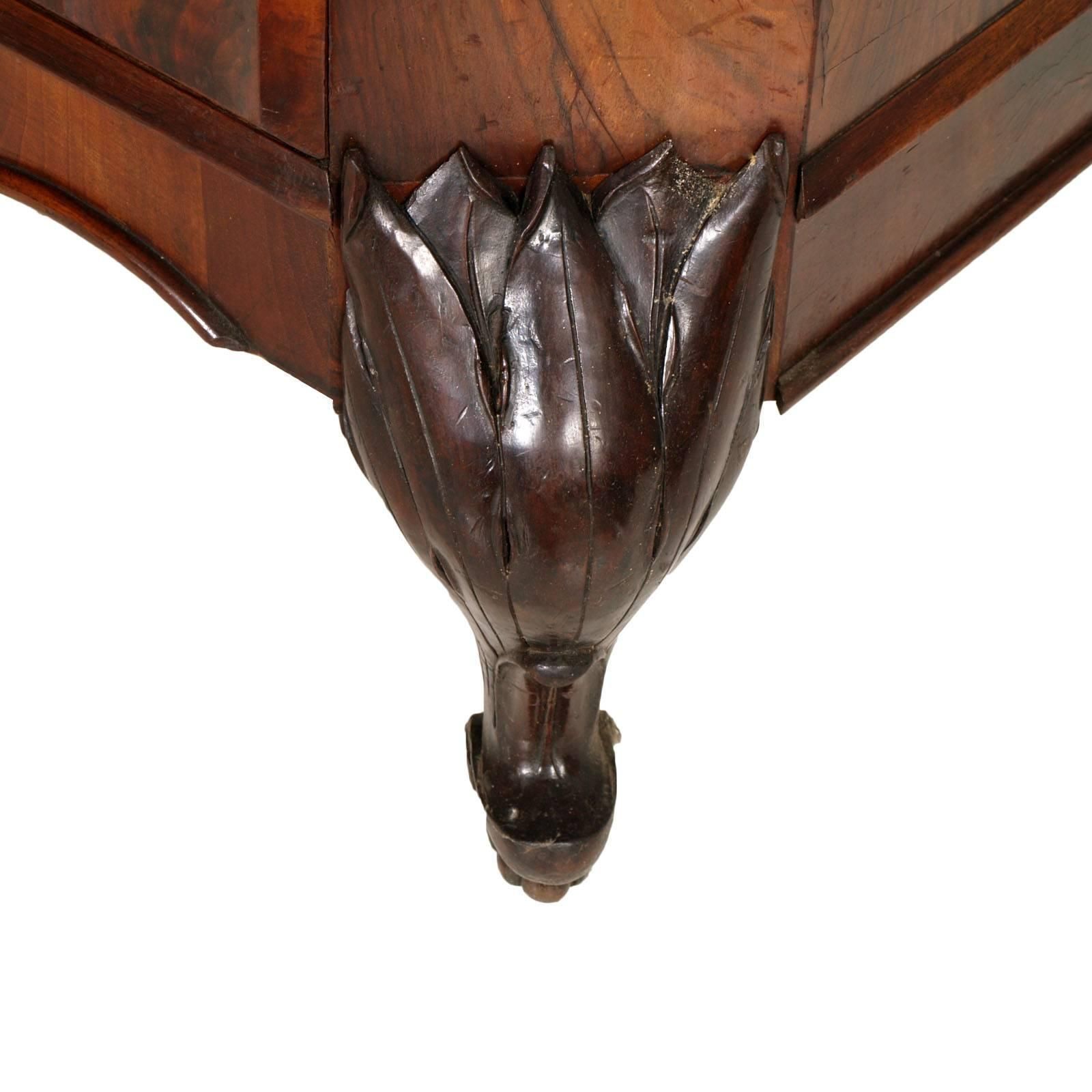 1920s Art Nouveau Dresser Carved Walnut Burl Walnut By Testolini Salviati Venice photo vinterior
