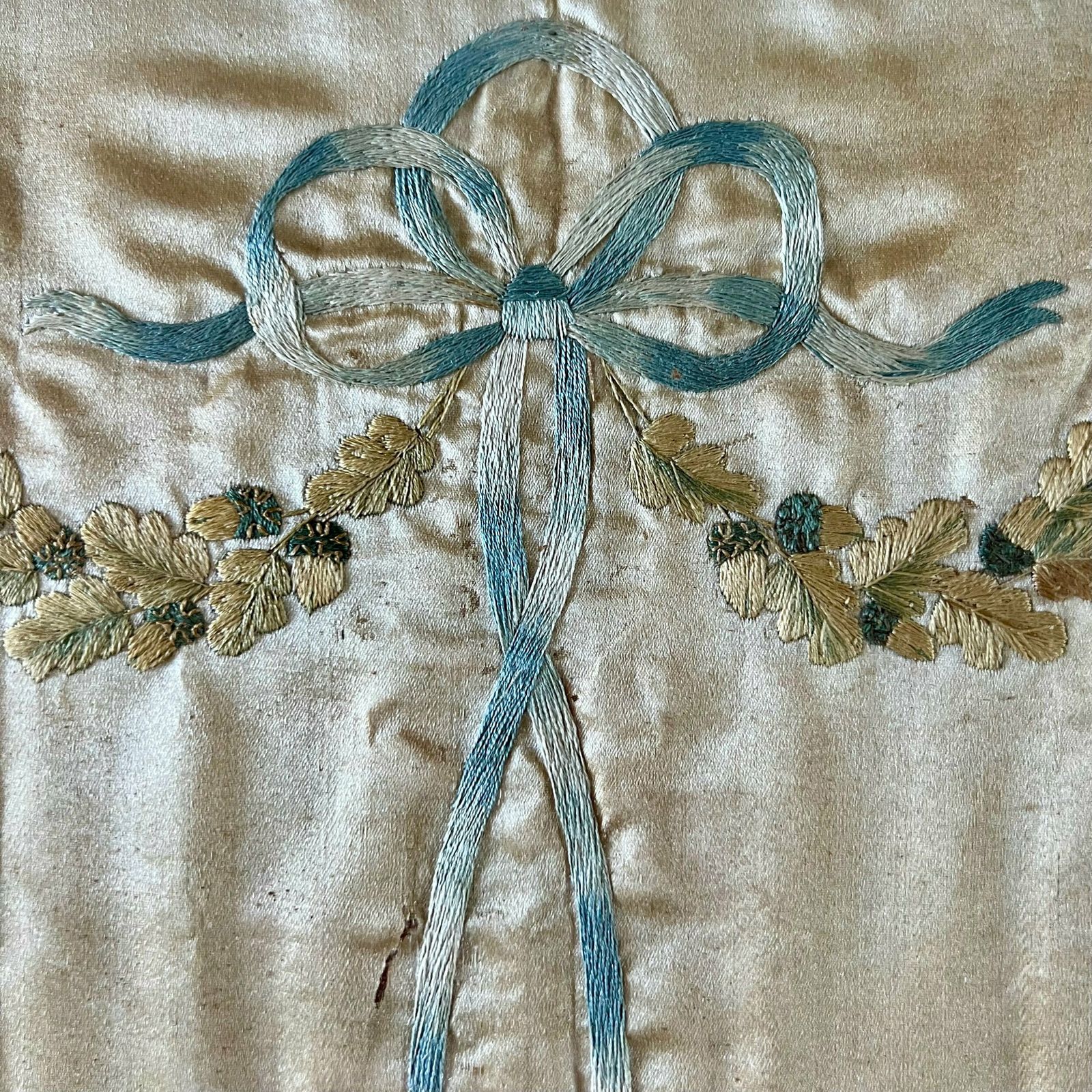 18th Century Silk Embroidery, 18th Century Or Earlier photo for sale