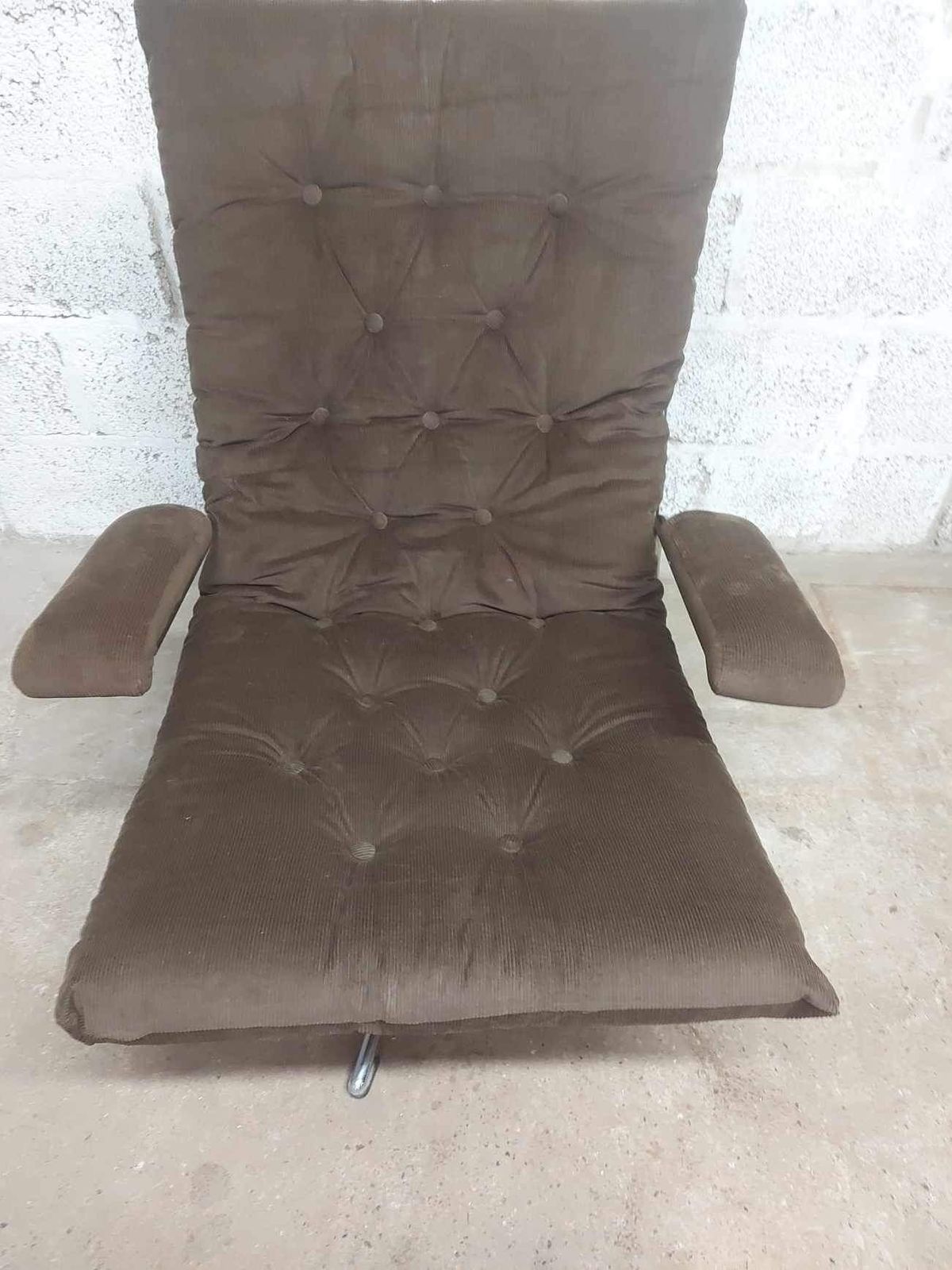 photo for sale Mid Century Retro Peter Hoyte   Chrome Framed Swivel Armchairs