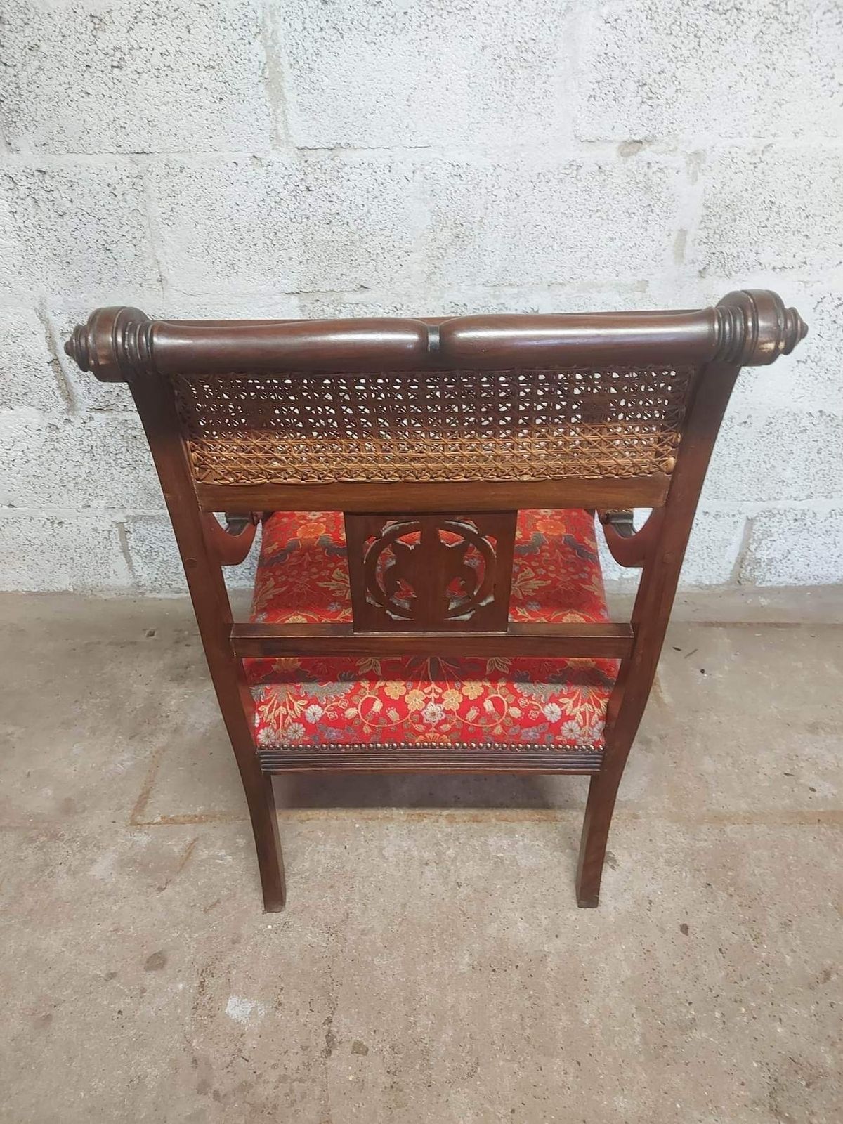 Pair Of Edwardian Rattan Back Library Armchairs photo buy