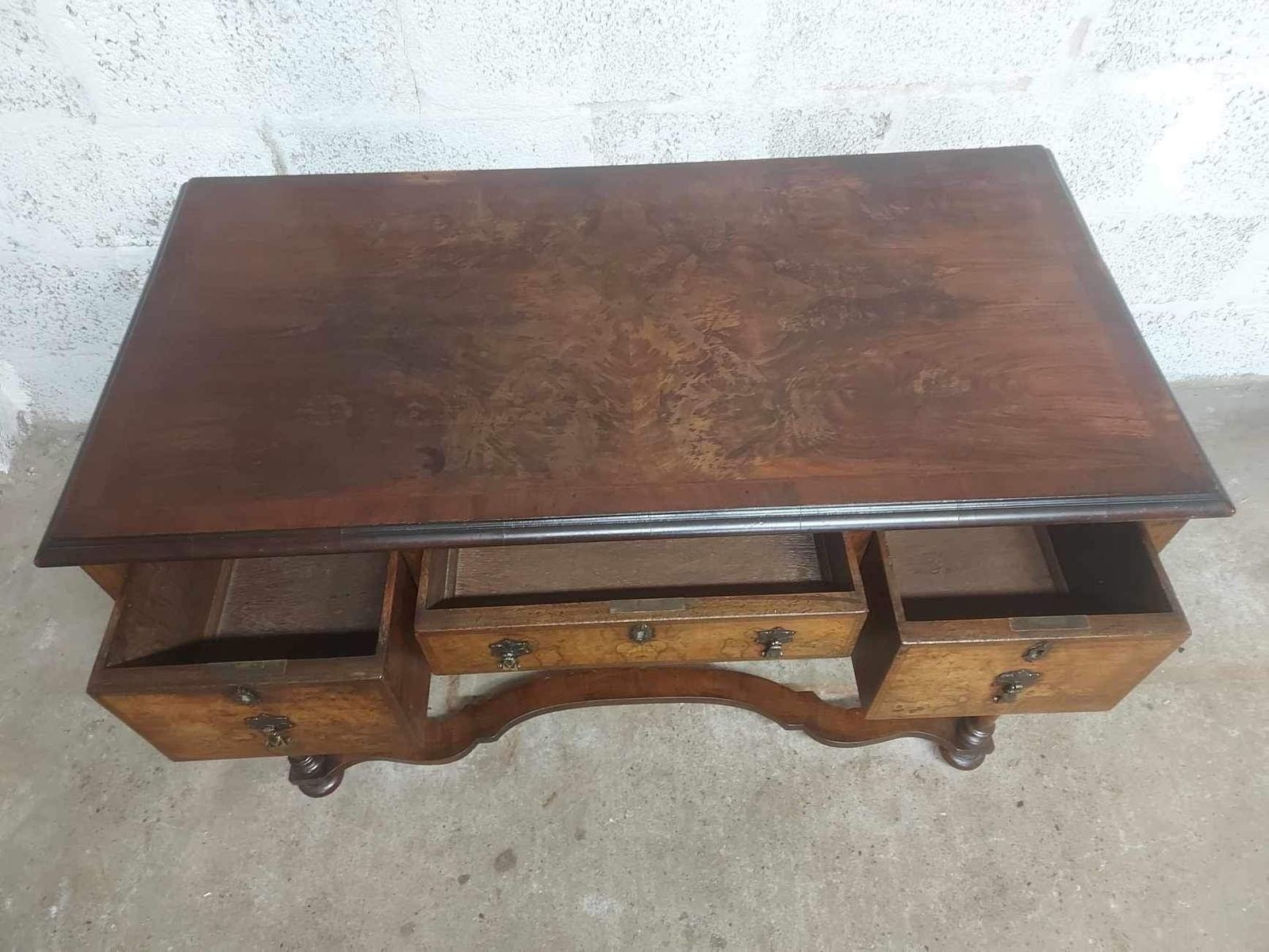 photo for sale 19th Century Dutch Renaissance Ladies Burr Walnut Writing Desk