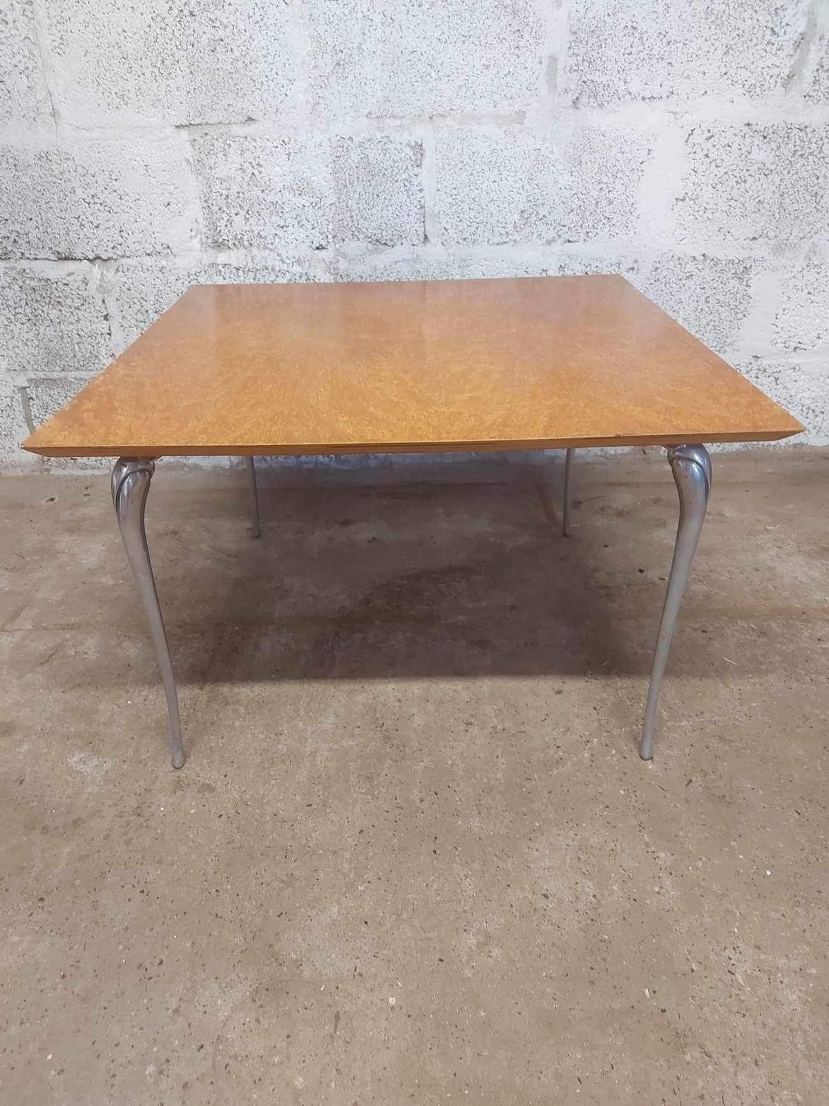 19th Century  French Art Nouveau  Birdseye  Maple Coffee Table And Two Chairs photo for sale