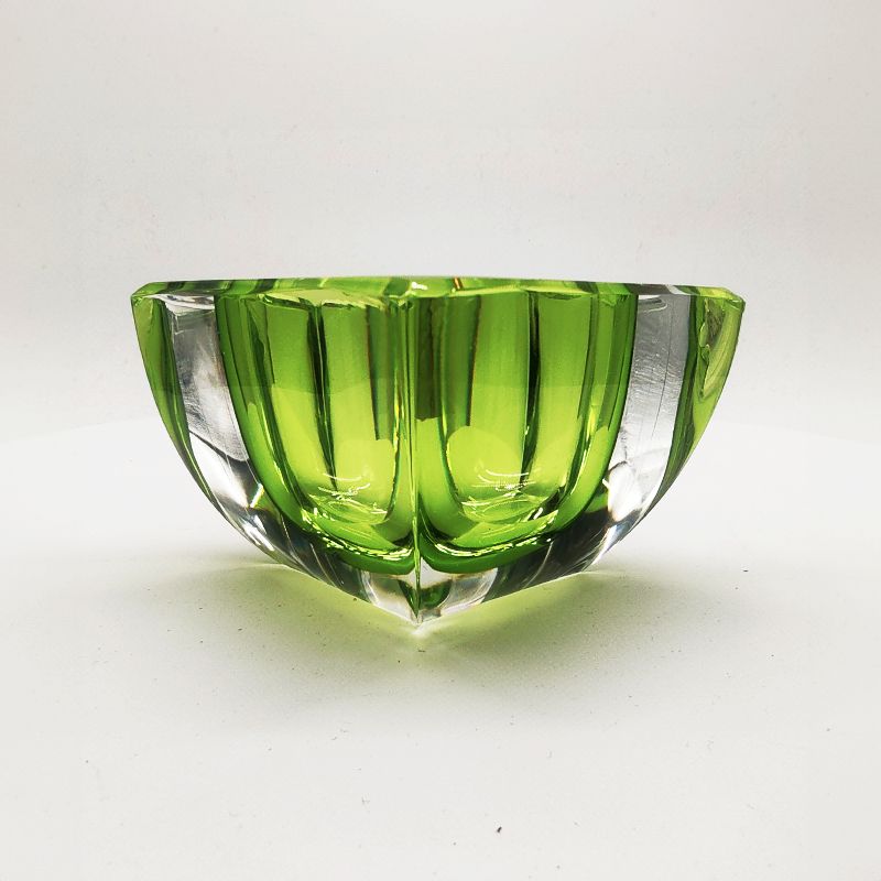 1960s Square Ashtray Or Catch All In Lead Crystal By Val Saint Lambert. Made In Belgium. photo Home Decor