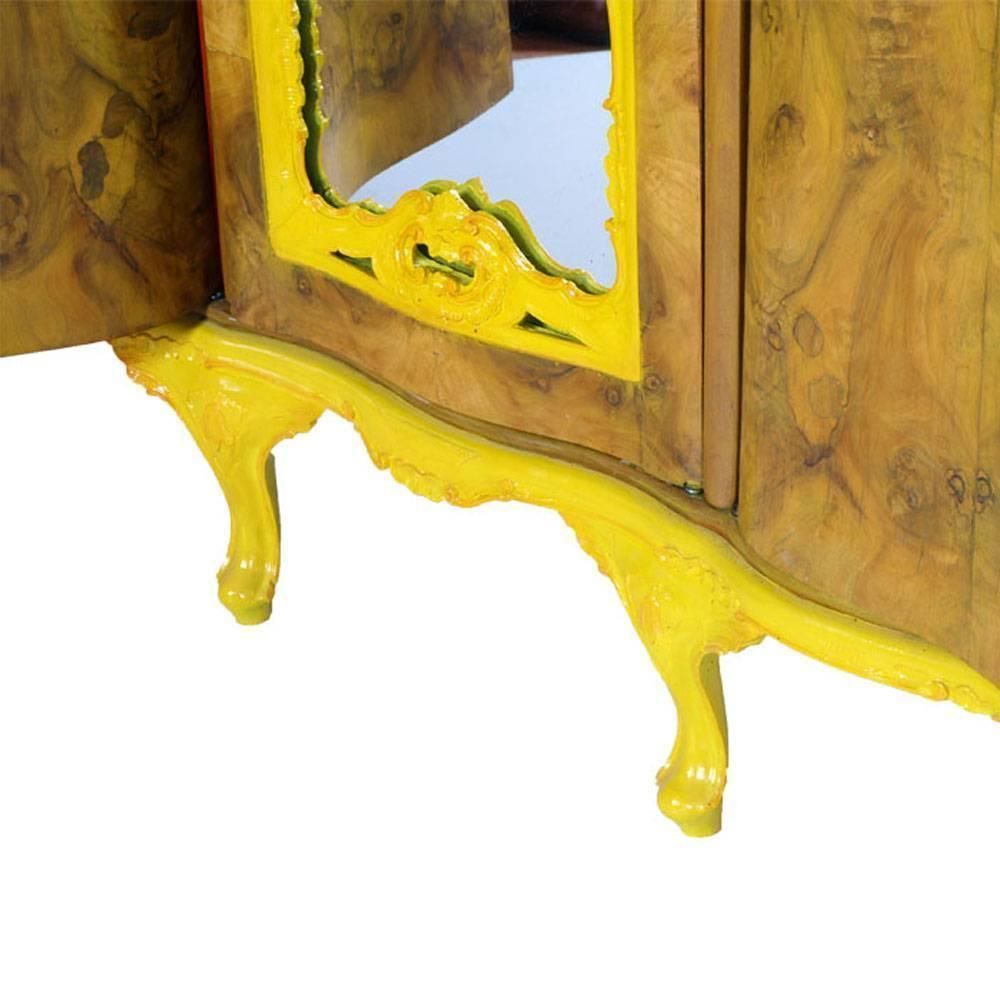 1930s Venetian Baroque Wardrobe, Hand Carved Walnut Decored And Walnut Briar. By Testolinifreres Venice photo 9920.0