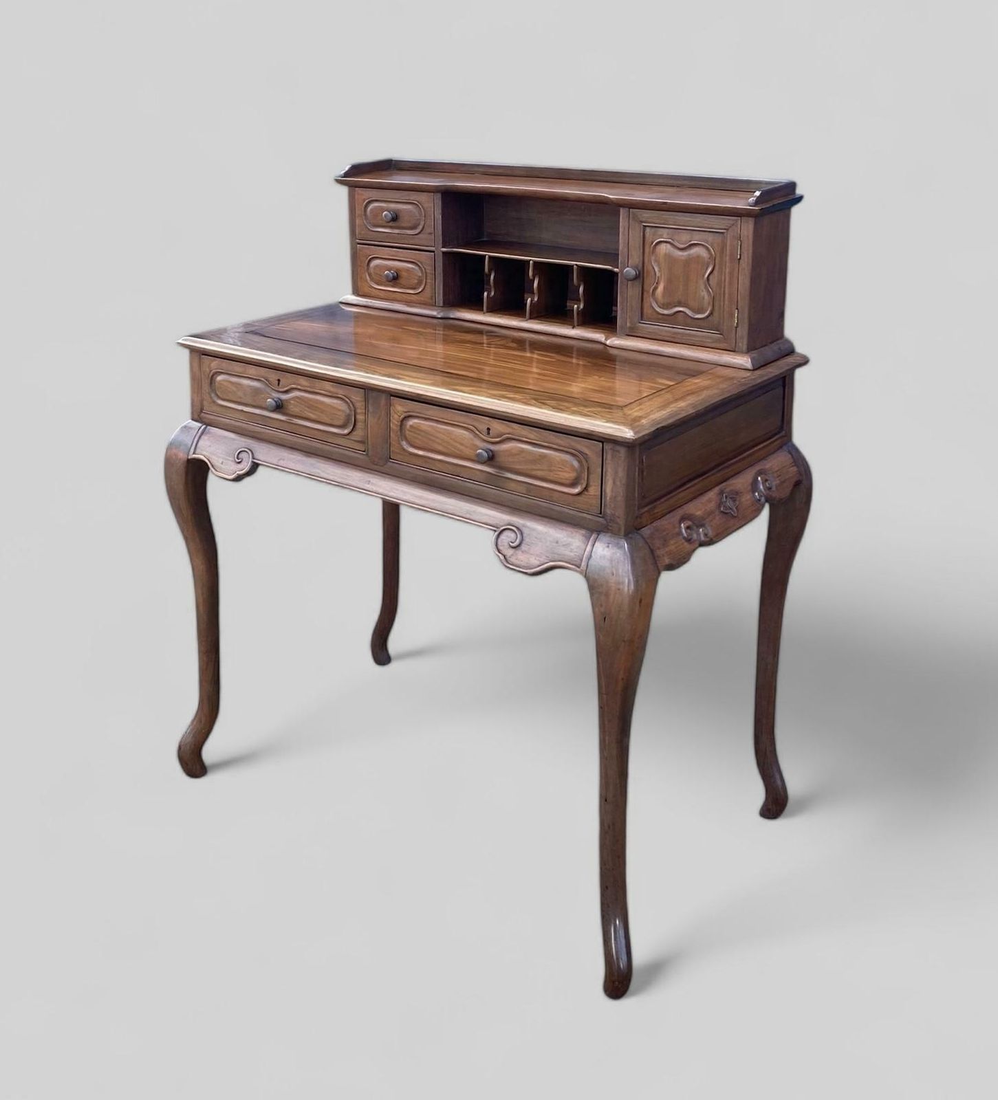Chinese Hardwood Bonheur Du Jour Writing Table