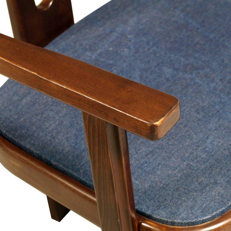 Midcentury Walnut Armchair, Afra And Tobia Scarpa Style "Pigreco Chair" photo vinterior