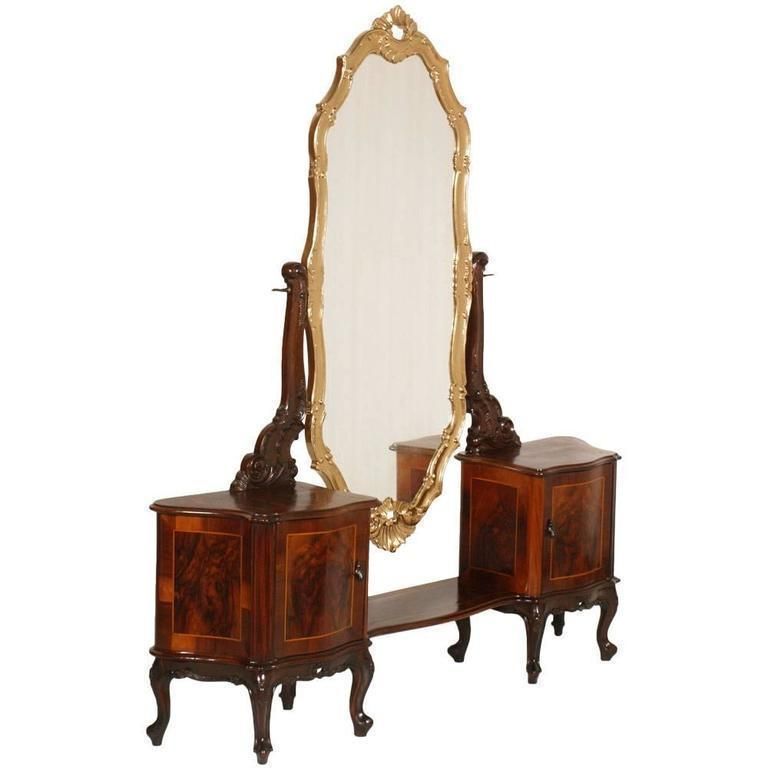 1930s Venetian Baroque Console Vanity Attributable To Testolini Salviati Jesurum