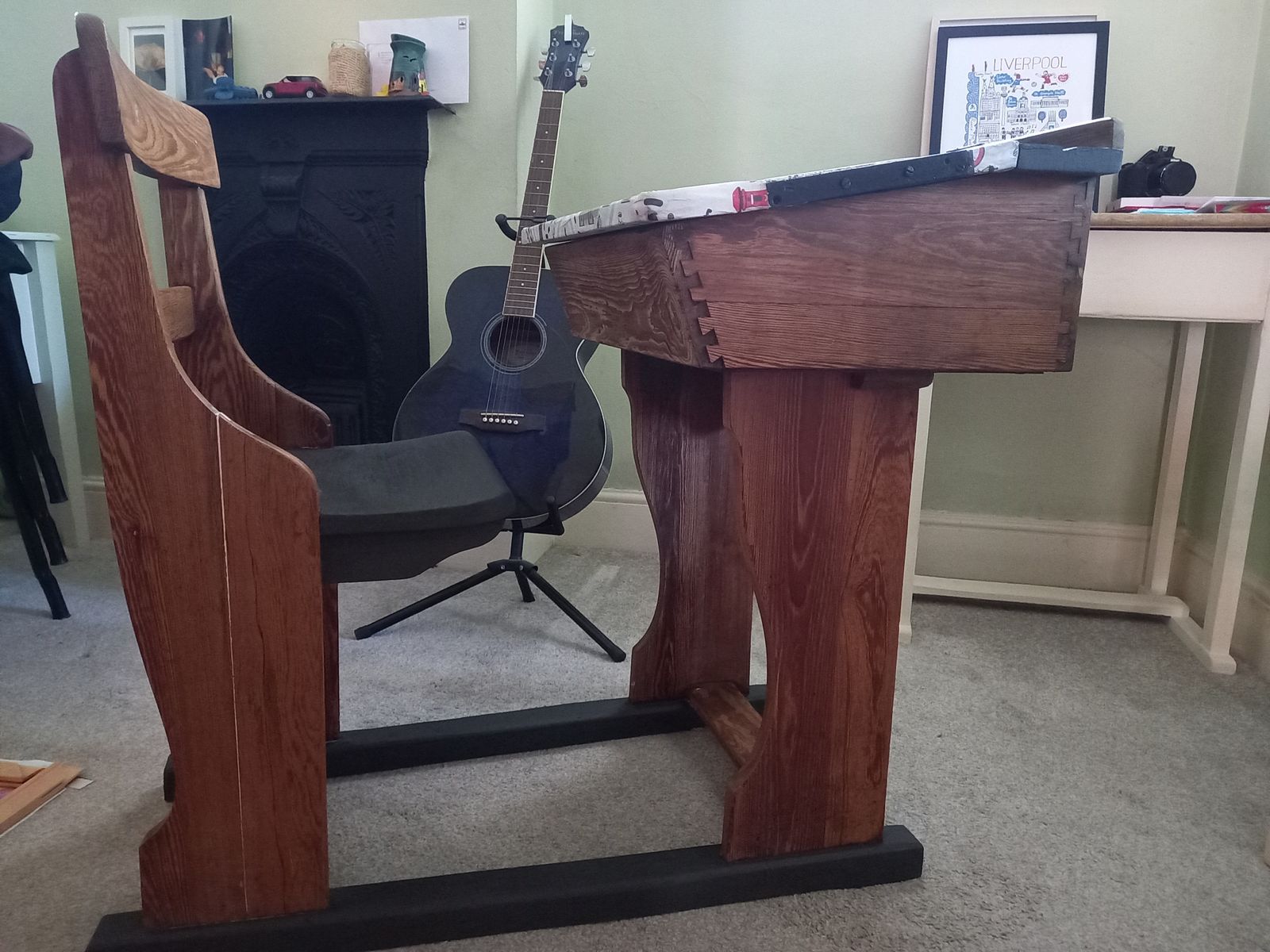 Vintage School Desk photo for sale