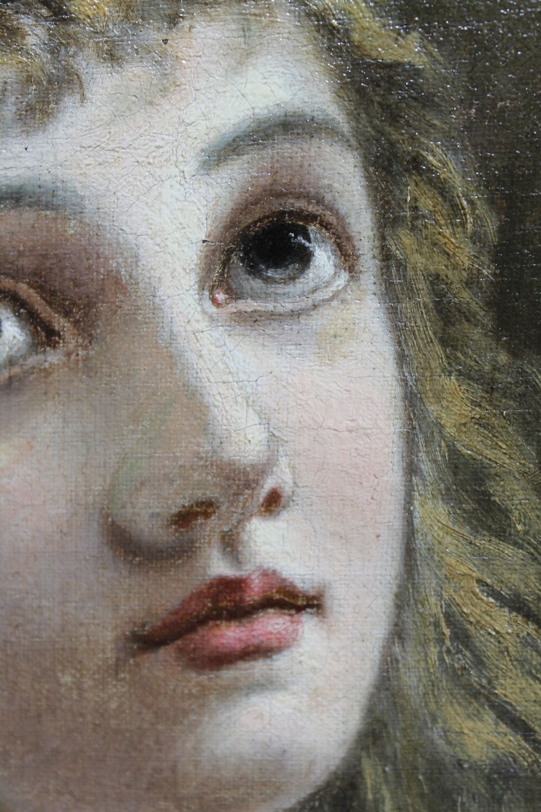 Antique Fine Art. Portraiture Oil On Stretched Canvas. photo 390.0