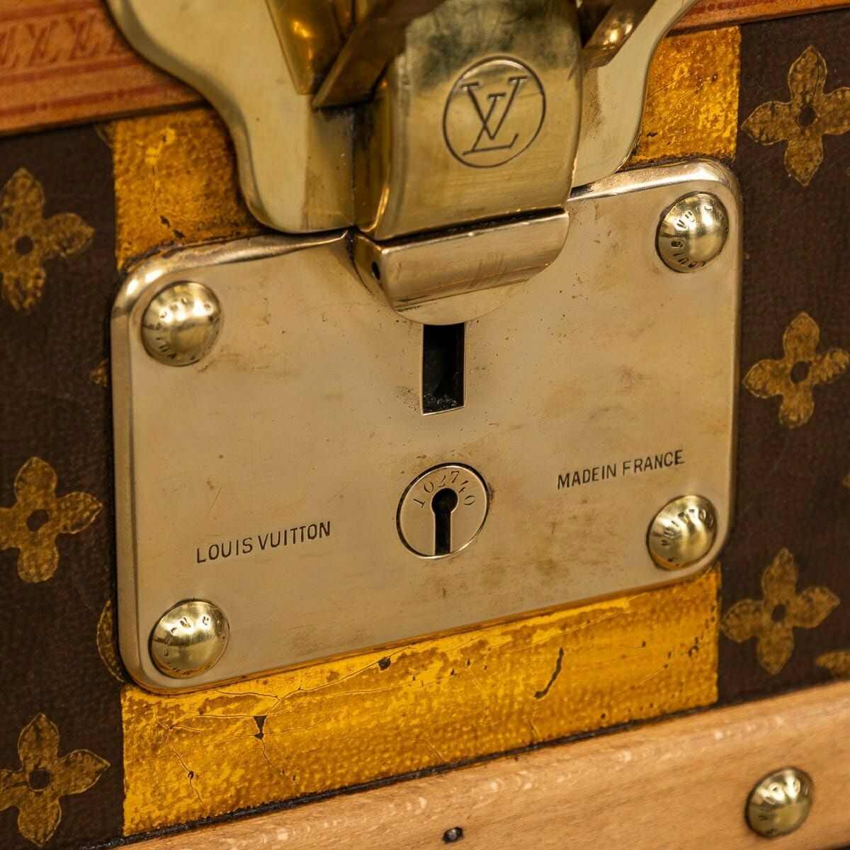 photo vinterior 20thc Louis Vuitton Courier Trunk In Monogram Canvas, France C.1930