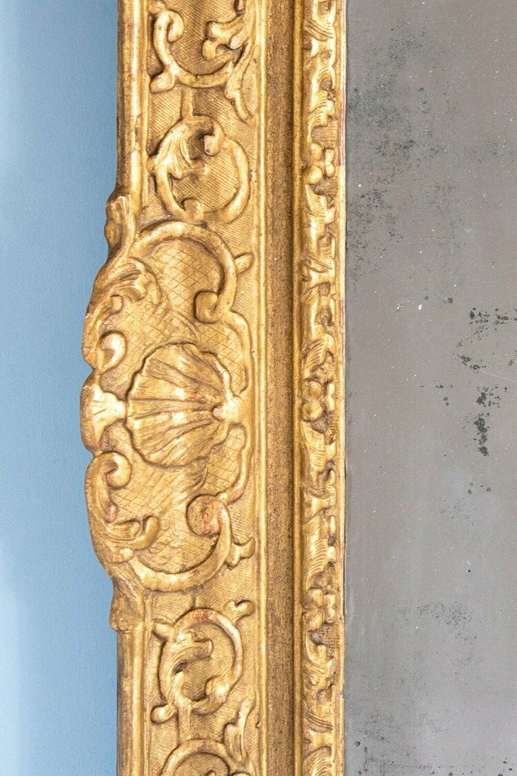 French Régence Giltwood Mirror, Late 19th Century photo 950.0