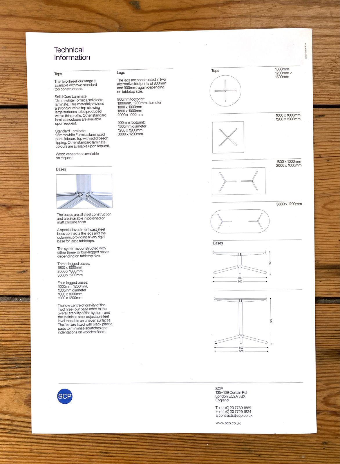 photo furniture 3l X 1.2w Metre Twothreefour White Table By Terence Woodgate For Scp