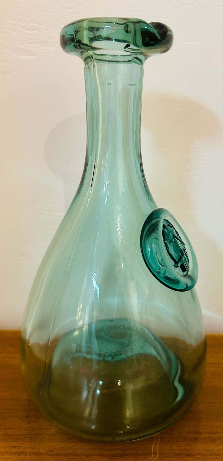 photo furniture Vintage 1960s Pale Green Danish Holmegaard Glasværk "Viking" Carafe Designed By Ole Winther