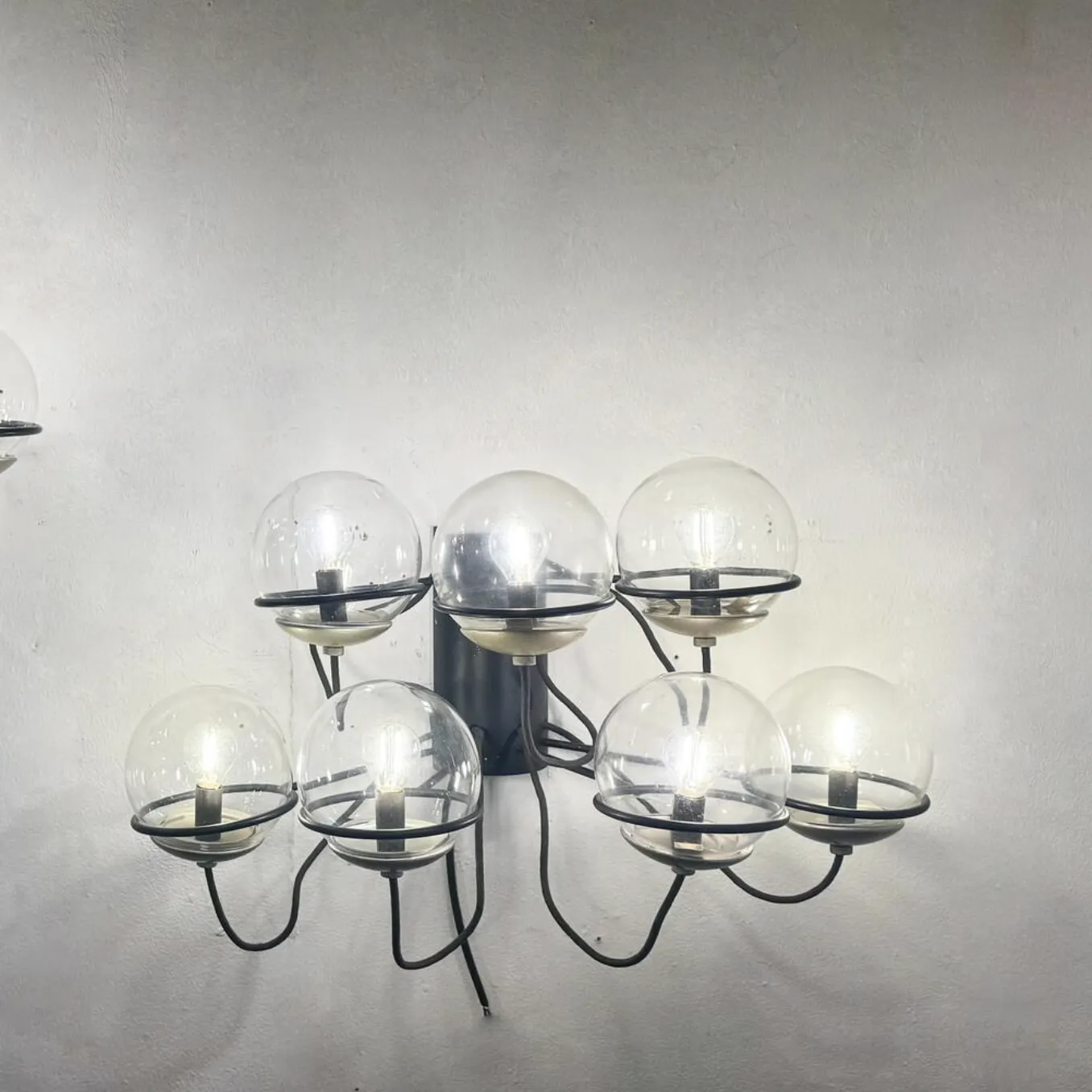 Mid Century Modern Pair Of Wall Lights Mod. 237/7 By Gino Sarfatti, 1960s photo 9940.0