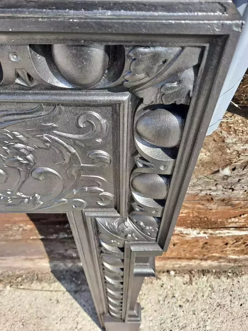Antique Victorian Cast Iron Fireplace Surround photo vinterior