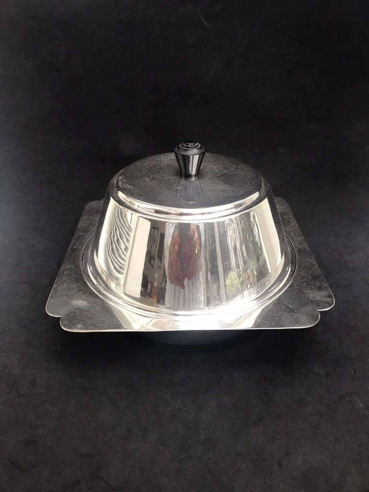 Muffin Dish Warmer Candy Dish Silver Plated England 1900s, Lidded Bowl Butter Dish With Lid Edwardian Wedding Gift For Mom British Gift photo furniture