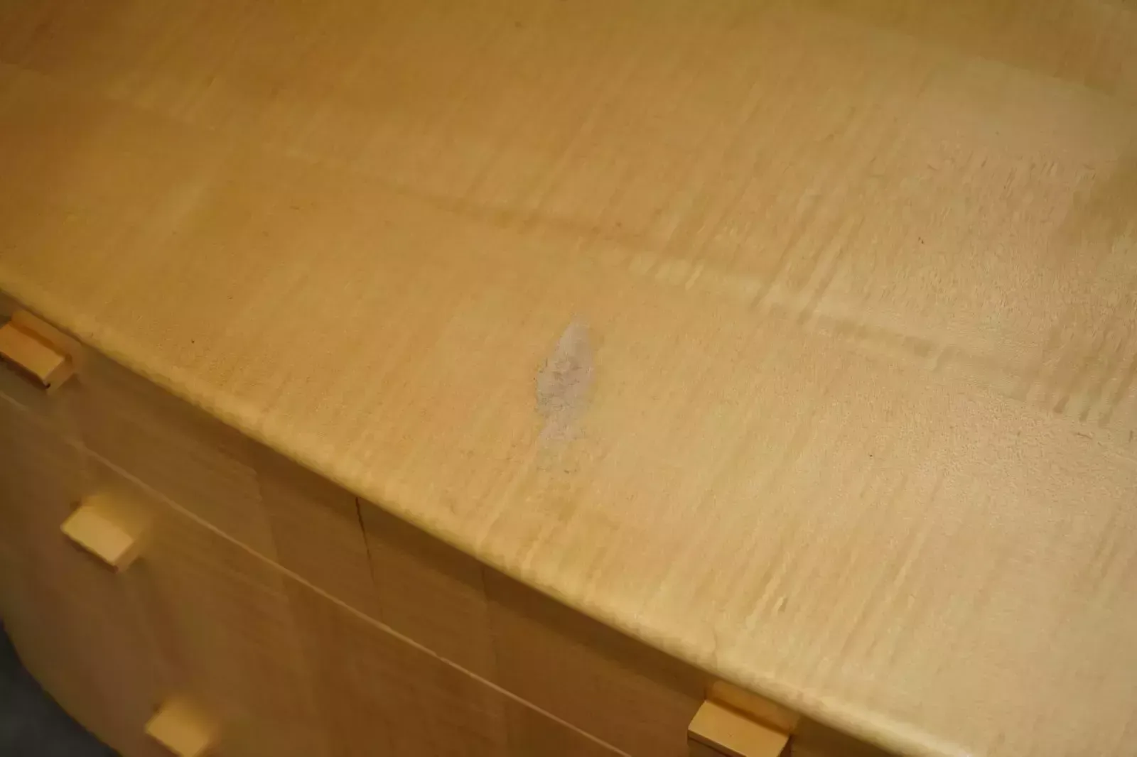 photo for sale Sublime Bow Fronted Baxter & Lee Satin Birch Chest Of Drawers Sideboard Part Set